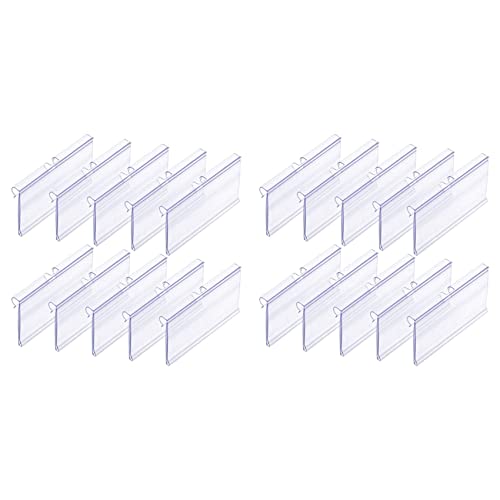 Giwnhvx 140 Stück 8 x 4,2 cm transparente Kunststoff-Etikettenhalter für Drahtregale, Einzelhandel, Preisetiketten, Korb-Etiketten für Aufbewahrungskörbe Giwnhvx 140 Stück 8 x 4,2 cm transparente Kunststoff-Etikettenhalter für Drahtregale, Einzelhandel, Preisetiketten, Korb-Etiketten für Aufbewahrungskörbe von Giwnhvx