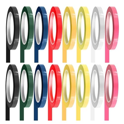 Giwnhvx 16 Rollen Autoklav-Klebeband zur Identifizierung von Instrumenten, 65 m x 1 cm (L x B) von Giwnhvx