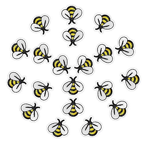 Giwnhvx 180 Stück Bienen-Stickerei-Aufnäher, niedliche Hummel, bestickte Applikation zum Aufbügeln für Kleidung, DIY Patches Giwnhvx 180 Stück Bienen-Stickerei-Aufnäher, niedliche Hummel, bestickte Applikation zum Aufbügeln für Kleidung, DIY Patches von Giwnhvx