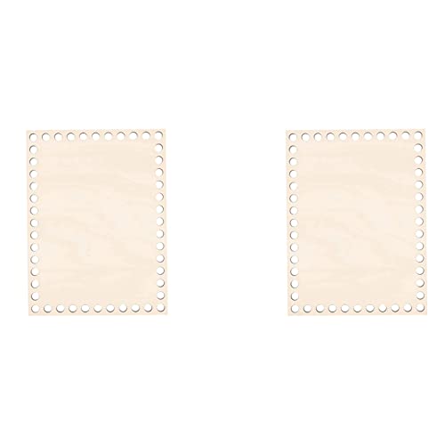 Giwnhvx 2 Stück 20 x 15 cm natürlicher Holzkorbboden, rechteckig, blanko, Häkelkorb, Holzsockel für DIY-Korbflechtzubehör Giwnhvx 2 Stück 20 x 15 cm natürlicher Holzkorbboden, rechteckig, blanko, Häkelkorb, Holzsockel für DIY-Korbflechtzubehör von Giwnhvx