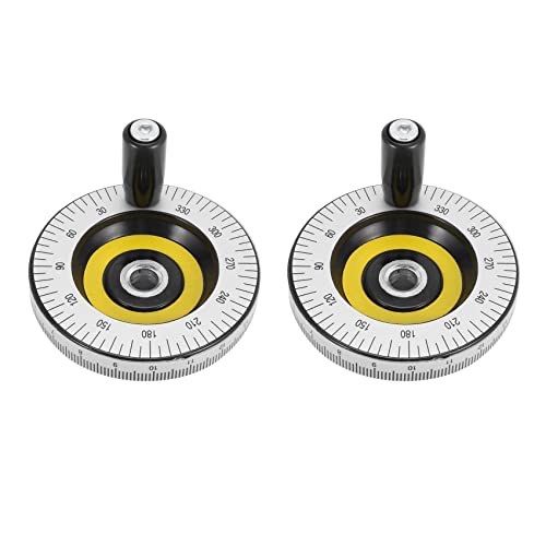 Giwnhvx 2 Stück 80 mm massives Handrad Skala Handrad mechanische Teile Bakelit Maschinengriff kalibriertes Handrad Giwnhvx 2 Stück 80 mm massives Handrad Skala Handrad mechanische Teile Bakelit Maschinengriff kalibriertes Handrad von Giwnhvx