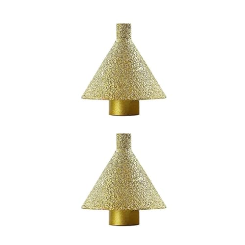 Giwnhvx 2 Stück M10 Diamant-Anfas-Bits für Winkelschleifer, Fliesen, Keramik, Trimmkegel, Schnitzen, Polieren, Schleifscheibe, 50 mm Giwnhvx 2 Stück M10 Diamant-Anfas-Bits für Winkelschleifer, Fliesen, Keramik, Trimmkegel, Schnitzen, Polieren, Schleifscheibe, 50 mm von Giwnhvx