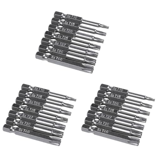 Giwnhvx 21-teiliges Set Stern-Bit-Schraubendreher-Bits, Schraubendreher, magnetisch, 1/4-Zoll-Sechskantschaft, Handwerkzeuge, fünfzackiges Sternbohrungsloch Giwnhvx 21-teiliges Set Stern-Bit-Schraubendreher-Bits, Schraubendreher, magnetisch, 1/4-Zoll-Sechskantschaft, Handwerkzeuge, fünfzackiges Sternbohrungsloch von Giwnhvx