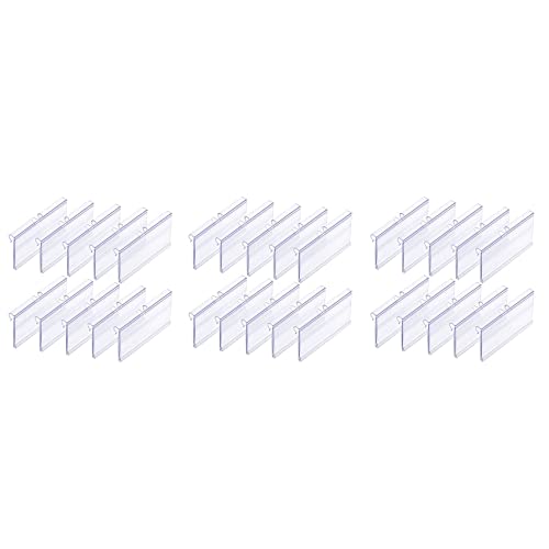 Giwnhvx 210 Stück 8 x 4,2 cm transparente Kunststoff-Etikettenhalter für Drahtregal, Einzelhandel, Preisetiketten, Korbetiketten, Clip-on-Etiketten Giwnhvx 210 Stück 8 x 4,2 cm transparente Kunststoff-Etikettenhalter für Drahtregal, Einzelhandel, Preisetiketten, Korbetiketten, Clip-on-Etiketten von Giwnhvx