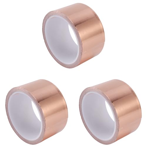 Giwnhvx 3 x 50 mm x 10 m Kupfer-Klebeband, Kupfer-Klebeband, selbstklebendes Klebeband Giwnhvx 3 x 50 mm x 10 m Kupfer-Klebeband, Kupfer-Klebeband, selbstklebendes Klebeband von Giwnhvx