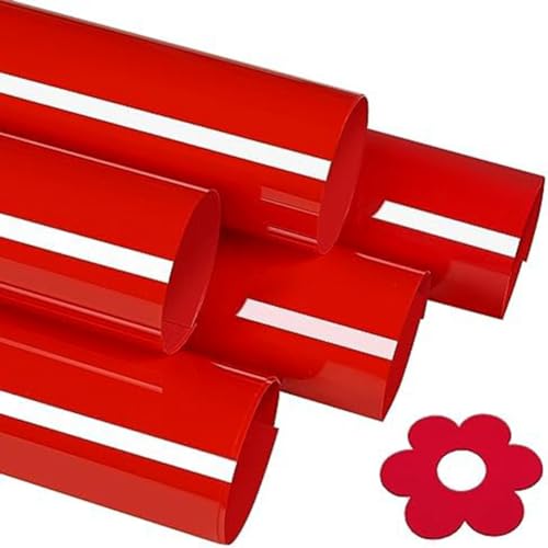 Giwnhvx 3D-Puff-Vinyl-Wärmeübertragung für T-Shirts, Puff Heat Transfer Vinyl für einfaches Schneiden, einfach zu bedienen, 30 x 25 cm, Rot Giwnhvx 3D-Puff-Vinyl-Wärmeübertragung für T-Shirts, Puff Heat Transfer Vinyl für einfaches Schneiden, einfach zu bedienen, 30 x 25 cm, Rot von Giwnhvx