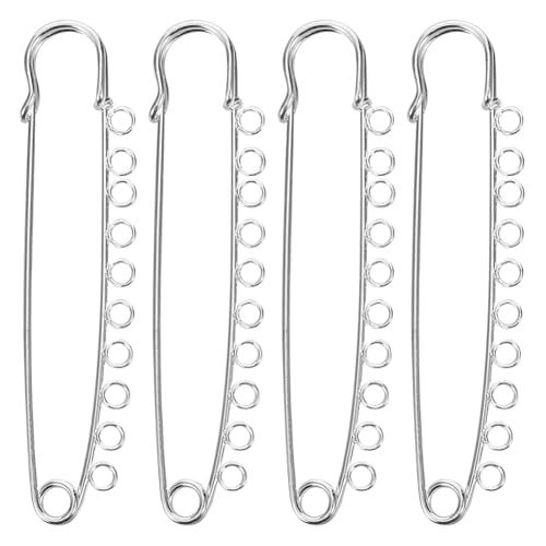 Giwnhvx 4 große Metall-Broschennadeln, Kiltnadeln, Verschlüsse für Kleidung, Decken, Röcke, Quilten, Stricken, Basteln, Basteln Giwnhvx 4 große Metall-Broschennadeln, Kiltnadeln, Verschlüsse für Kleidung, Decken, Röcke, Quilten, Stricken, Basteln, Basteln von Giwnhvx