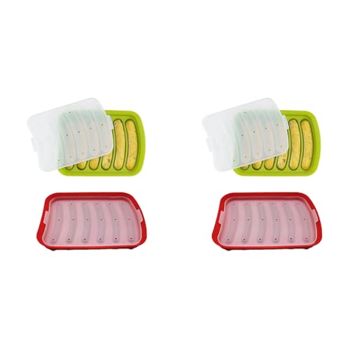 Giwnhvx 4 x Wurstform, Silikon, DIY Schinken, Hot Dog, Küche, Haushalt, Backwerkzeug Giwnhvx 4 x Wurstform, Silikon, DIY Schinken, Hot Dog, Küche, Haushalt, Backwerkzeug von Giwnhvx