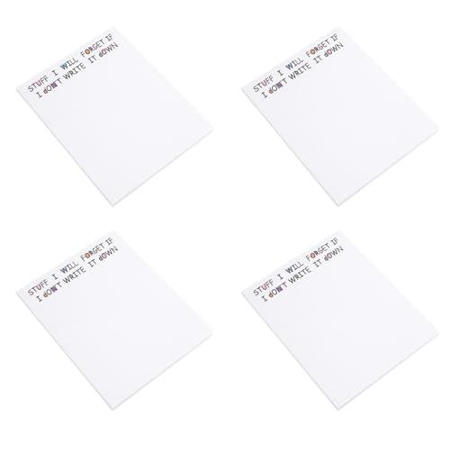 Giwnhvx 4 x lustige Haftnotizen, To-Do-Liste, Notizblock, lustige Schreibwaren, Bürobedarf, Notizbuch, Schreibtisch-Haftnotizen, 50 Seiten, A Giwnhvx 4 x lustige Haftnotizen, To-Do-Liste, Notizblock, lustige Schreibwaren, Bürobedarf, Notizbuch, Schreibtisch-Haftnotizen, 50 Seiten, A von Giwnhvx