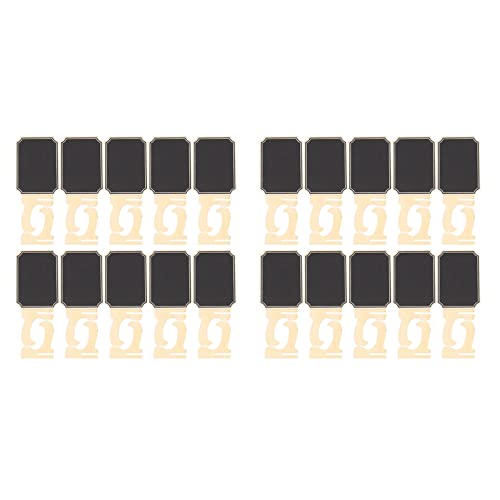 Giwnhvx 40 x Mini-Staffelei-Ständer, Tischkarten, klein, rechteckig, kleine Holztafel Giwnhvx 40 x Mini-Staffelei-Ständer, Tischkarten, klein, rechteckig, kleine Holztafel von Giwnhvx