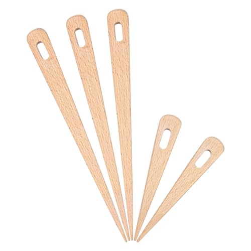 Giwnhvx 5 Stück Stricknadeln aus Holz, Handstäbe aus Holz, Tapisserie, Nähen, DIY, Strickwerkzeuge, einfach zu verwenden von Giwnhvx