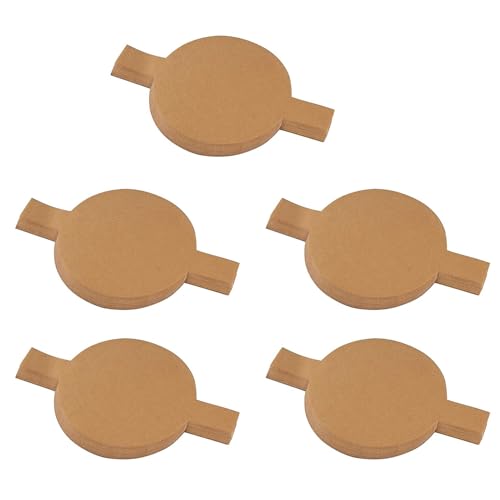 Giwnhvx 500 Stück vorgeschnittene, runde Kuchenformen, rund, antihaftbeschichtet, Pergamentpapier mit Hebelaschen zum Backen, braun, 15,2 cm Giwnhvx 500 Stück vorgeschnittene, runde Kuchenformen, rund, antihaftbeschichtet, Pergamentpapier mit Hebelaschen zum Backen, braun, 15,2 cm von Giwnhvx