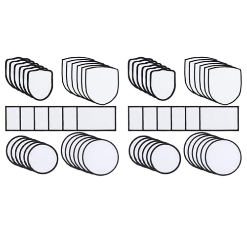 Giwnhvx 60 Stück Sublimation Bügelbilder Stoff 5 Formen Sublimation Rohlinge Patches Reparatur Flicken für DIY Handwerk Hüte Giwnhvx 60 Stück Sublimation Bügelbilder Stoff 5 Formen Sublimation Rohlinge Patches Reparatur Flicken für DIY Handwerk Hüte von Giwnhvx