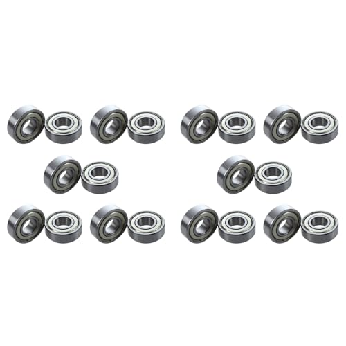 Giwnhvx 6202Z Doppelmetall-Paar Rillenkugellager, 15 x 35 x 11 mm, 20 Stück von Giwnhvx