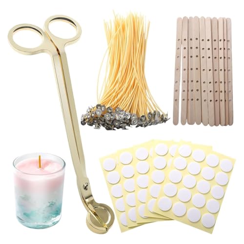 Giwnhvx Bienenwachs Kerzendochte Holzkerze Golden Candle Wick Trimmer für DIY Kerzenherstellung Giwnhvx Bienenwachs Kerzendochte Holzkerze Golden Candle Wick Trimmer für DIY Kerzenherstellung von Giwnhvx