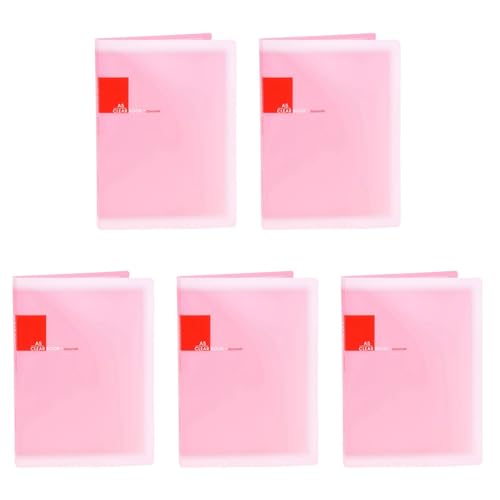 Giwnhvx Dokumentenmappe, Kunststoff, A5, 20 Hüllen, Rosa, 5 Stück Giwnhvx Dokumentenmappe, Kunststoff, A5, 20 Hüllen, Rosa, 5 Stück von Giwnhvx