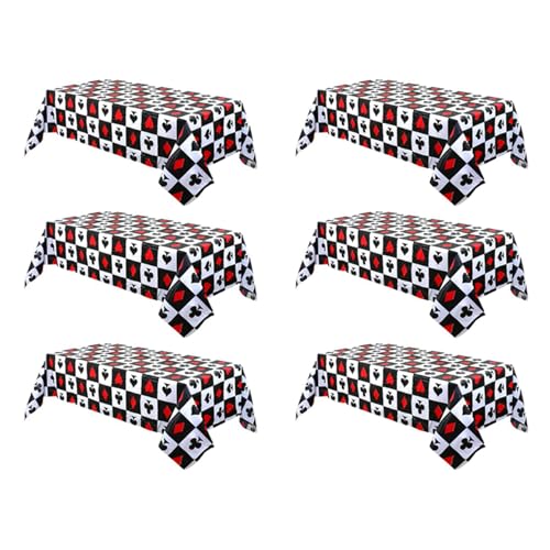 Giwnhvx Einweg-Tischdecke, Poker, Casino, Fußball, Baseball, Rugby, 137 x 274 cm, 6 Stück Giwnhvx Einweg-Tischdecke, Poker, Casino, Fußball, Baseball, Rugby, 137 x 274 cm, 6 Stück von Giwnhvx