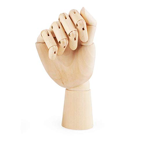 Giwnhvx Holzpuppe für Künstler, bewegliche Mannequin mit flexiblen Fingern, 25,4 cm, rechte Hand Giwnhvx Holzpuppe für Künstler, bewegliche Mannequin mit flexiblen Fingern, 25,4 cm, rechte Hand von Giwnhvx