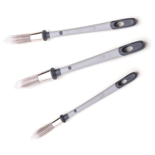 Giwnhvx Kleiner Pinsel, Pinsel für Wände, Ausbesserung, Sockelleisten, Pinsel für Hauswandecken, einfach zu verwenden, Grau, 3 Stück Giwnhvx Kleiner Pinsel, Pinsel für Wände, Ausbesserung, Sockelleisten, Pinsel für Hauswandecken, einfach zu verwenden, Grau, 3 Stück von Giwnhvx