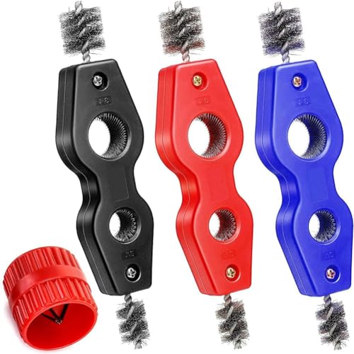 Giwnhvx Kupferrohrreiniger und Reibahlen-Set, 4-in-1-Rohr-Entgratbürste, Werkzeuge wie abgebildet, für PVC, PPR, Kupfer, Messing, Aluminiumrohre, 4-teiliges Set Giwnhvx Kupferrohrreiniger und Reibahlen-Set, 4-in-1-Rohr-Entgratbürste, Werkzeuge wie abgebildet, für PVC, PPR, Kupfer, Messing, Aluminiumrohre, 4-teiliges Set von Giwnhvx