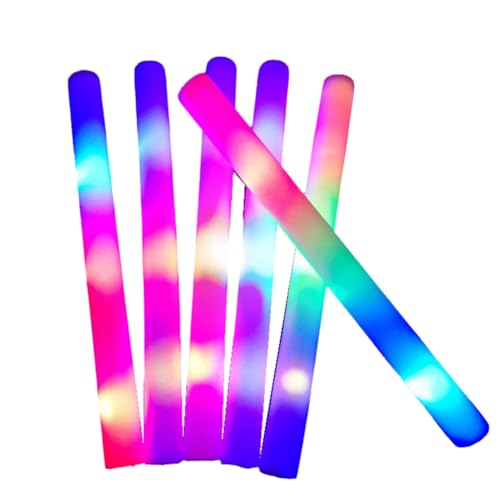 Giwnhvx Mehrfarbige LED-Schaumstoffstäbe – Glitzer-Lichtstäbe für Kinder, für Karneval, Geburtstag, Hochzeit Giwnhvx Mehrfarbige LED-Schaumstoffstäbe – Glitzer-Lichtstäbe für Kinder, für Karneval, Geburtstag, Hochzeit von Giwnhvx