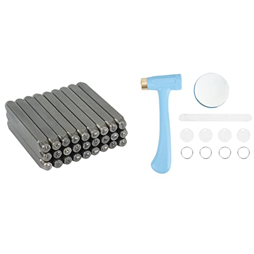 Giwnhvx Metallsiegel zur Schmuckherstellung, künstlerische Schriftart Großbuchstaben Stanzer-Set und künstlerische Schriftbuchstaben Stanzer Giwnhvx Metallsiegel zur Schmuckherstellung, künstlerische Schriftart Großbuchstaben Stanzer-Set und künstlerische Schriftbuchstaben Stanzer von Giwnhvx