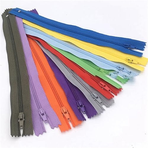 Giwnhvx Nylon-Spiralreißverschlüsse mit geschlossenem Ende, geschlossene Endleiste, Reißverschluss, geschlossene Schweiftasche, Knopfleiste, Reißverschluss, Schneider, Nähen, Handwerk, 30 cm, 100 Giwnhvx Nylon-Spiralreißverschlüsse mit geschlossenem Ende, geschlossene Endleiste, Reißverschluss, geschlossene Schweiftasche, Knopfleiste, Reißverschluss, Schneider, Nähen, Handwerk, 30 cm, 100 von Giwnhvx