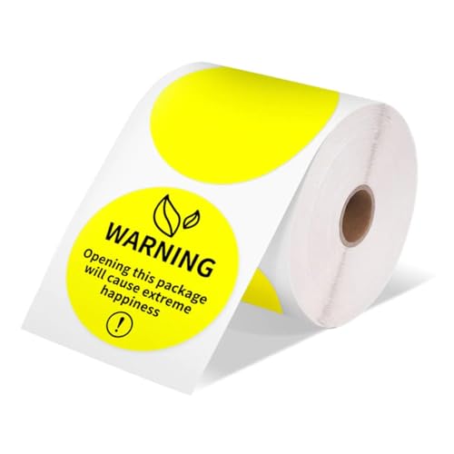 Giwnhvx Versandetiketten-Aufkleber, rundes Etikett, quadratisches Etikett, DIY-Logo-Design, kleines Unternehmen, 5 x 5 cm, 750 Stück, gelb, einfache Installation Giwnhvx Versandetiketten-Aufkleber, rundes Etikett, quadratisches Etikett, DIY-Logo-Design, kleines Unternehmen, 5 x 5 cm, 750 Stück, gelb, einfache Installation von Giwnhvx