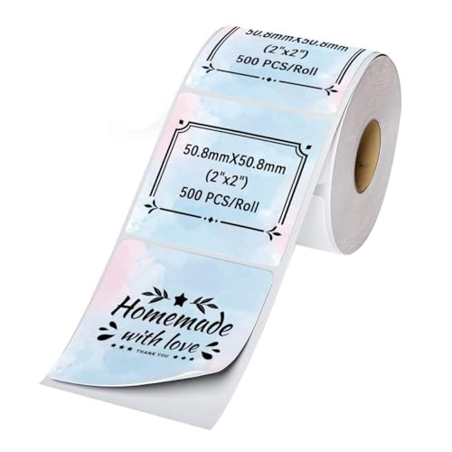 Giwnhvx Versandetiketten-Drucker-Etiketten, rund, quadratisches Etikett, DIY-Logo-Design, 500 Stück, einfache Installation, einfach zu verwenden Giwnhvx Versandetiketten-Drucker-Etiketten, rund, quadratisches Etikett, DIY-Logo-Design, 500 Stück, einfache Installation, einfach zu verwenden von Giwnhvx
