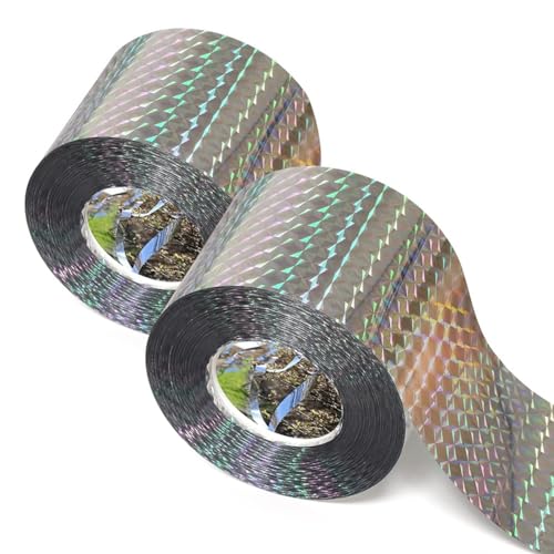 Giwnhvx Vogelabwehrband (200 m) reflektierendes Klebeband, Vogelabwehrband, doppelseitiges blinkendes Vogelabwehrband von Giwnhvx