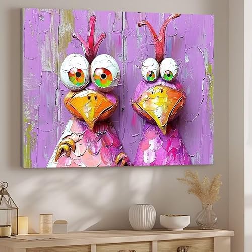 Farbe Malen Nach Zahlen ab 5 6 7 Jahre Mädchen, Malen Nach Zahlen für Kinder Klein mit Pinseln und Acrylfarben, Geeignet Geschenk für Frauen oder als Home Wand Dekoration (rahmenlos) 40x50cm Huhn J-42 von Giyuco