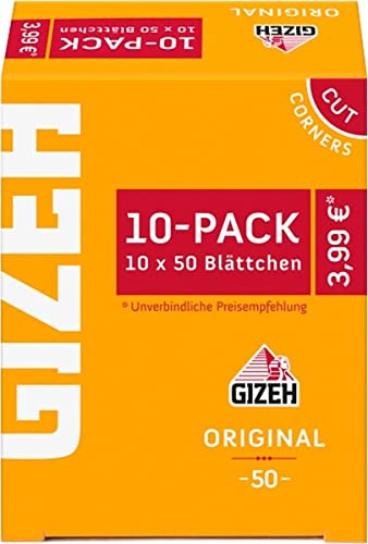 Gizeh Original gelb kurzes Papier / Paper 100 Heftchen a 50 Blatt 5000 Blatt, M von Gizeh