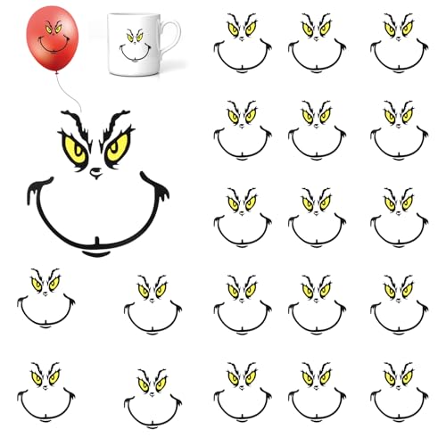 Gjinxi 20 Stück Weihnacht Gesicht Aufkleber, Aufkleber Weihnachten Aufkleber für Weihnachtskugeln, DIY Aufkleber Weihnachten Wandaufkleber für Weihnachtsdeko Gjinxi 20 Stück Weihnacht Gesicht Aufkleber, Aufkleber Weihnachten Aufkleber für Weihnachtskugeln, DIY Aufkleber Weihnachten Wandaufkleber für Weihnachtsdeko von Gjinxi