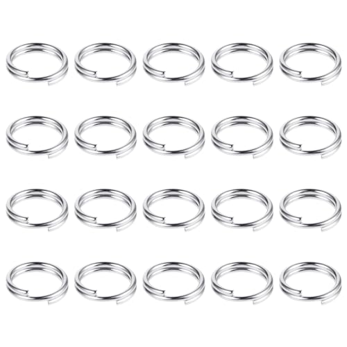 Gjinxi 200 Stück Schlüsselringe 60 mm Schlüsselanhänger mit Doppelschlaufen Kleine Metallringe Silber Biegeringe Verbindungsstücke für Schmuck,Halsketten,Armbänder,Ohrringe,Basteln,Ornamente,DIY Gjinxi 200 Stück Schlüsselringe 60 mm Schlüsselanhänger mit Doppelschlaufen Kleine Metallringe Silber Biegeringe Verbindungsstücke für Schmuck,Halsketten,Armbänder,Ohrringe,Basteln,Ornamente,DIY von Gjinxi
