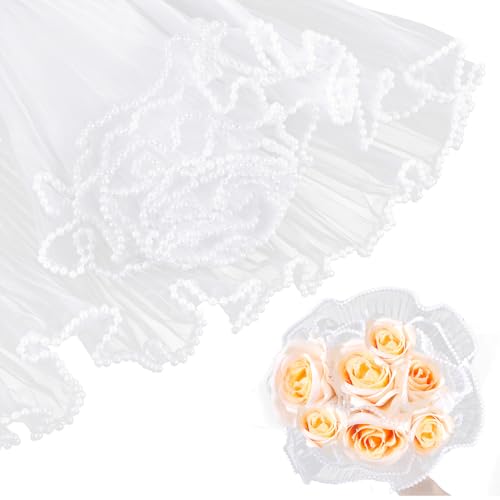 Gjinxi 4 Yard Blumen-Geschenkpapier, Blumenstrauß, Geschenkpapier, Perlenrand, gewelltes Netzgarn, Mehrzweck-Rüschengarn, Blumenverpackungspapier für Blumenstrauß, DIY, Basteln, Dekorationen Gjinxi 4 Yard Blumen-Geschenkpapier, Blumenstrauß, Geschenkpapier, Perlenrand, gewelltes Netzgarn, Mehrzweck-Rüschengarn, Blumenverpackungspapier für Blumenstrauß, DIY, Basteln, Dekorationen von Gjinxi