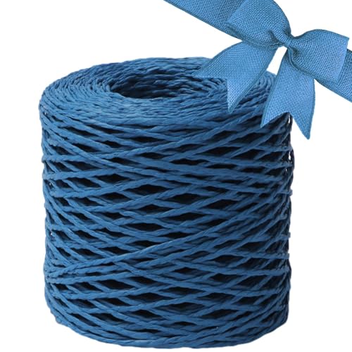 GjnjfdF 150 m Bastschnur, bunt, Cordeline, Raphia, Rollen, Papierband, Raphia, matte Textur, natürliche Farbe, Strickgarn für Hut zum Verpacken GjnjfdF 150 m Bastschnur, bunt, Cordeline, Raphia, Rollen, Papierband, Raphia, matte Textur, natürliche Farbe, Strickgarn für Hut zum Verpacken von GjnjfdF