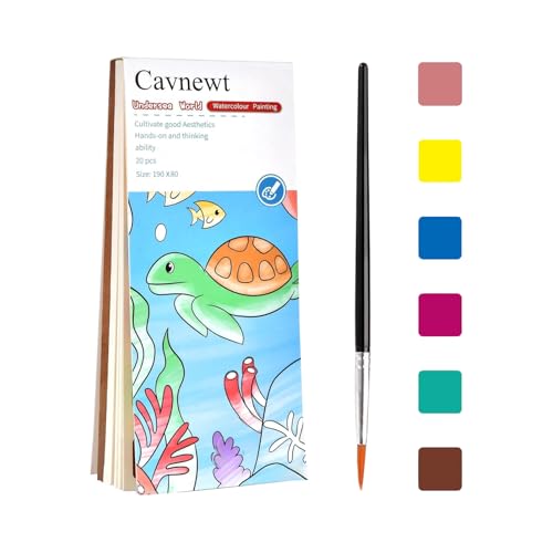 GjnjfdF Aquarell Malbuch - Mal Und Zeichenbuch Mit Pinsel Für Aquarellfarben | Zeichenblock Zubehör Kleine Zeichenmappe Sommeraktivitäten für Kleinkinder Jugendliche GjnjfdF Aquarell Malbuch - Mal Und Zeichenbuch Mit Pinsel Für Aquarellfarben | Zeichenblock Zubehör Kleine Zeichenmappe Sommeraktivitäten für Kleinkinder Jugendliche von GjnjfdF