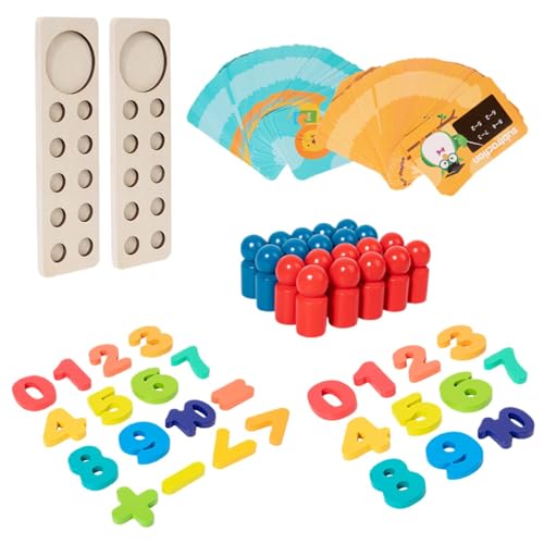 GjnjfdF Math Manipulatives Kindergarten,Pädagogische Math Manipulatives - Bewaldetes Lernspielzeug Kindergarten Mathe-Spiele,Lustige Mathe-Manipulationen, Zählspielzeug für Geburtstag, Familienzeit, GjnjfdF Math Manipulatives Kindergarten,Pädagogische Math Manipulatives - Bewaldetes Lernspielzeug Kindergarten Mathe-Spiele,Lustige Mathe-Manipulationen, Zählspielzeug für Geburtstag, Familienzeit, von GjnjfdF