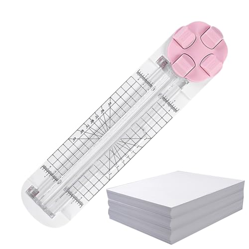 GjnjfdF Papierschneider mit Schieber | 4-in-1 Multifunktioneller Papierschneider | Gutschein- und für Weihnachtsbüro Klassenzimmer Empfang Scrapbook Verpackung Geschenke GjnjfdF Papierschneider mit Schieber | 4-in-1 Multifunktioneller Papierschneider | Gutschein- und für Weihnachtsbüro Klassenzimmer Empfang Scrapbook Verpackung Geschenke von GjnjfdF