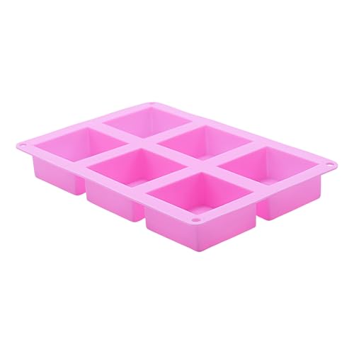 GjnjfdF Schokoladenformen - 6-Fach Silikon Kuchenformen Seifenherstellung | Quadrat Würfel Eiswürfel Backzubehör Formen für Süßigkeiten Kekse Fondant Seife Harz GjnjfdF Schokoladenformen - 6-Fach Silikon Kuchenformen Seifenherstellung | Quadrat Würfel Eiswürfel Backzubehör Formen für Süßigkeiten Kekse Fondant Seife Harz von GjnjfdF