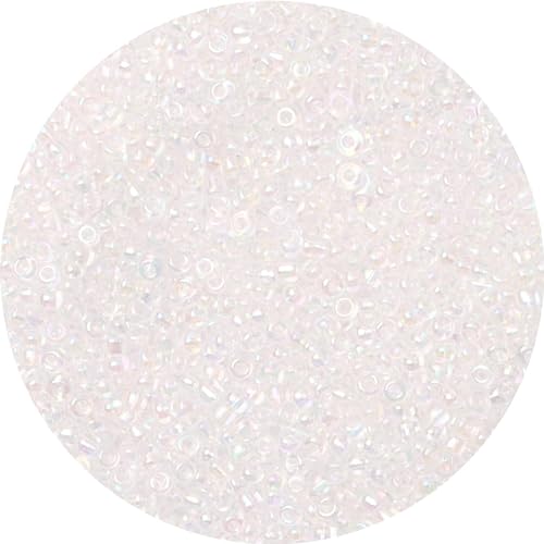 3mm Perlen für Armbänder, 5000 Stück Kleine Perlen Glasperlen zum Auffädeln Weiß Perlen Rocailles Perlen Bastelperlen für DIY Halskette Ohrring Schmuck Handwerk 3mm Perlen für Armbänder, 5000 Stück Kleine Perlen Glasperlen zum Auffädeln Weiß Perlen Rocailles Perlen Bastelperlen für DIY Halskette Ohrring Schmuck Handwerk von Gkelaly