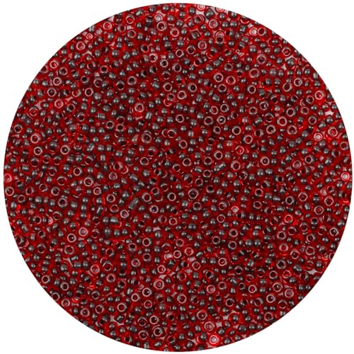 2mm Glasperlen für Armbänder, 10000 Stück Rocailles Perlen für Schmuckherstellung, Weinrot Round Kleine Perlen für DIY Halskette Ohrring Schlüsselanhänger 2mm Glasperlen für Armbänder, 10000 Stück Rocailles Perlen für Schmuckherstellung, Weinrot Round Kleine Perlen für DIY Halskette Ohrring Schlüsselanhänger von Gkelaly