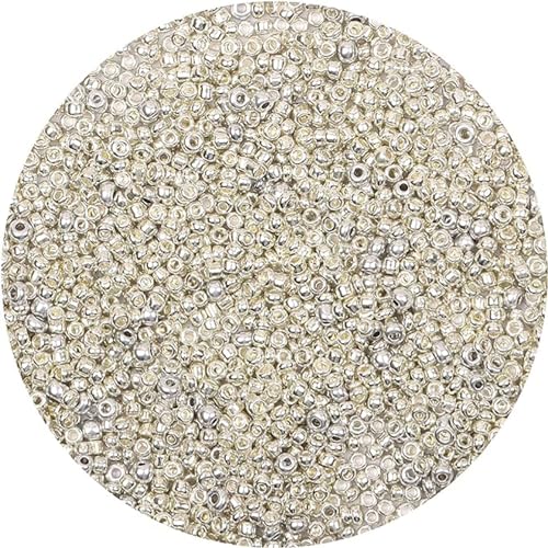 4mm Perlen für Armbänder, 2000 Stücke Metallic Kleine Perlen Rocailles Perlen Schmuckherstellung, 6/0 Glasperlen Pony Perlen für Halskette Ohrring Handgefertigtes Zubehör von Gkelaly