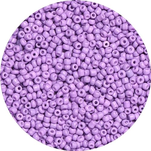 12500 Stück Perlen für Armbändern, Winzige Perlen für Schmuck, 2mm Lila Perlen Kleine Rocailles Perlen für Machen Schmuck Ohrring Armbänder Halskette von Gkelaly