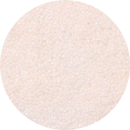 3mm Perlen zum Auffädeln Bunte Kleine Perlen für Armbänder, 5000 Stück Beige Rocailles Perlen Bastelperlen Glasperlen für DIY Halskette Ohrring Schmuck Handwerk von Gkelaly