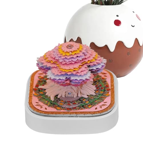 GkgWuxf 3D Notizblock - Papierskulptur Kalender | Abreißskulptur Aus Papierkunst Für Kinder Erwachsene Hausdekoration Adventsfest Feiertagsplanung Weihnachten von GkgWuxf