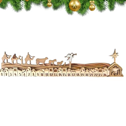 GkgWuxf Christmas Adventskalender | Holz Weihnachts Adventskalender Deko,Detailliertes Holzspielzeug Zentrumstück für Kinder Mädchen | Für Schreibtisch Fensterbank Bücherregal Kaminsims Festtag GkgWuxf Christmas Adventskalender | Holz Weihnachts Adventskalender Deko,Detailliertes Holzspielzeug Zentrumstück für Kinder Mädchen | Für Schreibtisch Fensterbank Bücherregal Kaminsims Festtag von GkgWuxf