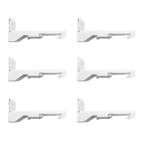 GkgWuxf Gardinenschienen Deckenmontage | Gardinenhalter Für Aufsatzmontage - 6-teiliges Set Flexible Halterung für Oben Innen Außen Küche Haus Deko GkgWuxf Gardinenschienen Deckenmontage | Gardinenhalter Für Aufsatzmontage - 6-teiliges Set Flexible Halterung für Oben Innen Außen Küche Haus Deko von GkgWuxf