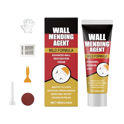 GkgWuxf Gipskarton Reparatur Set - Wandrisse Füllspachtel,Universelle Textur Paste für Tür Schrank Nagelloch Riss Sockel Badezimmer Decke Heimwerken GkgWuxf Gipskarton Reparatur Set - Wandrisse Füllspachtel,Universelle Textur Paste für Tür Schrank Nagelloch Riss Sockel Badezimmer Decke Heimwerken von GkgWuxf
