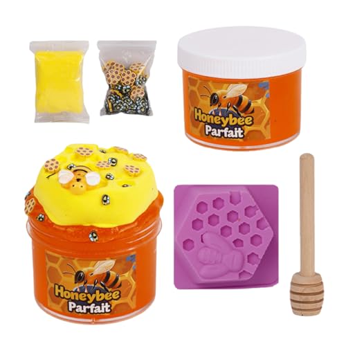 GkgWuxf Modelliermasse Für Kinder | Nicht Klebrige Modelliermasse Mit Honig-Design | Bastelbedarf für verschiedene Anlässe wie Halloween Workshop Sommerschule Hobby Skulptur Kindergarten Rollenspiel von GkgWuxf